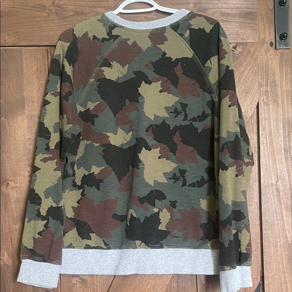 LRG Camo Crewneck Sweater - Green, Brown, Black - Picture 5 of 7